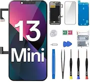 for iPhone 13 Mini Screen Replacement with Earspeaker Flex Cable Proximity Sensor 5.4" 3D Touch LCD Display Digitizer Full Assembly Front Glass Repair Fix Tools Kit A2481 A2626 A2628 A2629