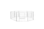 Pawz 24" Double Door Pet Crate With Divider White