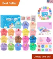 DIY Scented Butter Slime Kit with 18 Colors & Charms - Perfect Gift for Kids