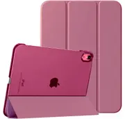 MCC iPad Air 11" 2024 M2 Tri-Fold Smart Cover Semi-Clear Back Case Apple Air6 [Pink]