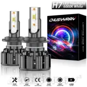 2x H7 Headlight LED Bulbs Kit Low Beam 6000K White For Smart Fortwo 2008-2015 (for: Smart)