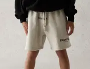 Fear of God Essentials Shorts Light Oatmeal Sm6/7 jordan off white supreme yeezy