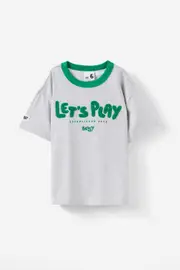 [Cotton On Kids] Cotton On Kids - Bluey Drop Shoulder Short Sleeve Tee - Lcn blu fog grey marle/let's play bluey 4 LCN BLU FOG GREY MARLE/LET S PLAY BLUEY