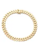 Alberto Amati 14K Yellow Gold Diamond Chevron Link Bracelet