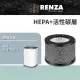 【RENZA】適用HERAN 禾聯 HAP-80H1HAP-80H3 空氣清淨機(2合1HEPA+活性碳濾網 濾芯)