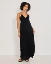 [Mooloola] Mooloola Women's Beverly Maxi Dress in Black 0 Black