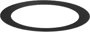 uxcell 1-Pack Goof Rings for 3 Inch Recessed Lights, 3" ID 3.9" OD Durable Steel Trim Ring Flush Mount Black Can Light Trim Ring Cover for Ceiling Can Downlights
