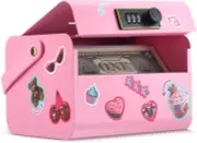 Portable Piggy Bank Small Safe Bank with Code Mini Box with Lock and Slot Money