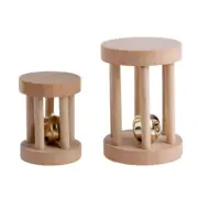 Funny Wooden Rolling Chew Toy for Teeth Cleaning Small Animal Cage Gnawing Toy