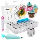 Professional cream piping bag sets with stainless steel nozzles piping nozzles c