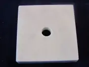 Vintage 3x3x3/4" Square White Italian Marble Lamp Base New Old Stock Zm7