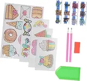 Generic 1 Set Diamond Sticker Diamond Art Kits Gemstones Sealer Beads Accessories Adhesive Glitter Diamond Jewels Card Rhinestones Face Gems Mystery Stickers