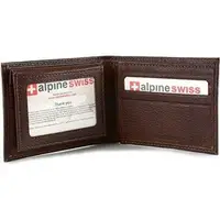 在飛比找森森購物網優惠-【Alpine Swiss】2016時尚雙折2合1信用卡古褐