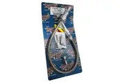 Lokar Anchor-Tight Locking Trans Dipstick Polished for Ford C4 Firewall Mount