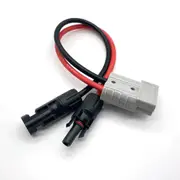 Adaptor Connector 50 AMP Anderson Plug to Solar Panel Cable Y 30cm 4mm2