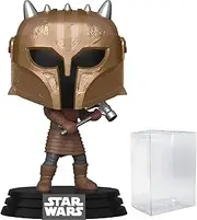POP Star Wars: The Mandalorian - The Armorer Funko Pop! Vinyl Figure (Bundled with Compatible Pop Box Protector Case), Multicolored, 3.75 inches