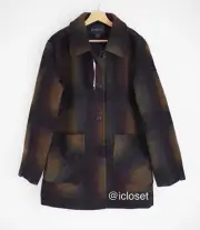 Pendleton Wool Blend Topper Coat Size Medium NEW