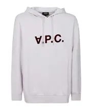A.P.C. Logo Printed Drawstring Hoodie S,XL,L,M White
