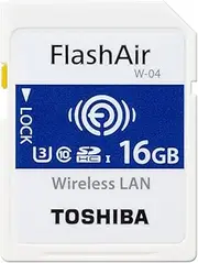 Toshiba FlashAir 4th Generation SD Wifi SDHC / SDXC memory card - 16GB (OEM Pack)