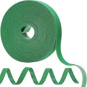 80 Feet Garden Tie Tape, BetterJonny 1.2cm Reusable Plant Ties for Climbing Plants Green Nylon Adjustable Plant Support for Flowers, Tomato, Vines, Tree