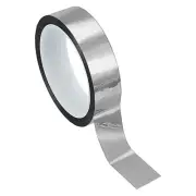 Metalized Polyester Film Tape 1 in x 55 Yards Glossy Silver
