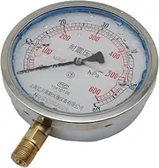 YN150 Shock-Proof Pressure Gauge 0-1MPa Oil-Filled Instrument Large dial Hydraulic Pump Gauge Radial M20 * 1.5 Thread (Color : 0-4Mpa)