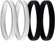[QGH] 4PCS Shirt Sleeve Garters for Men – Anti-Slip Metal Armbands for Shirts – Elastic Adjustable Sleeve Holders for Suits & Uniforms – Stylish & Comfortable Sleeve Garters for Men & Women,