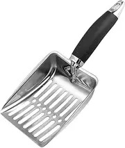Generic Cat Litter Scoop, Cat Lifter, Portable Comfortable Gripping Stainless Steel Kitten Picker for Kitten Puppies