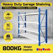 1.5M*1.5M*0.6m Storage Shelves Garage Warehouse Rack Shelving Steel 800KG-R