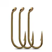 200PCS Fly Tying Hooks for Fly Tying Dry Wet Barbless Flies Fishing Hooks