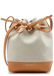 Mansur Gavriel Mini Canvas Bucket bag - Natural ONE SIZE