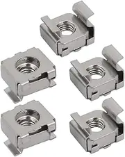 XYWHPGV 5pcs M5 304 Stainless Steel Cage Nut Silver Tone for Server Shelf Cabinet(a2ea4 07467 a3f27 310a5 2764f 55e88