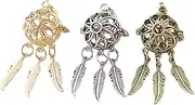 [COHEALI] 3 Pcs Diy Pendant Necklace Holder Oil Diffuser Pendant Hanging Aromatherapy Perfume Mini Bottle Case
