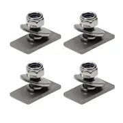 Slot Channel M8 T Bolts with 16mm Thread Lock Nut Kit,16pcs SUS304,for Rhino Thule Yakima Pioneer Platform Roof Rack Awning Track Mount Sliding Washer