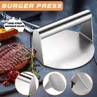 Burger Press Meat Smasher Hamburger Steak No-Rust for Griddle Accessory BBQ Home