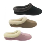 Padders Apache Ladies Slippers Scuffs Winter Cosy Fluffy Trim Slip On UK Sizes