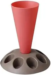 WAZIJ C-Piping Bag Stand, Piping Bag Holder with 8 Slots Nozzles, Plastic Pastry Bag Stand for Cake Decorating Kit