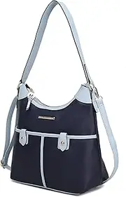 [MKF Collection] Shoulder Bags for Women, Crossbody Vegan Leather Handbag Purse, Top-Handle Hobo Tote Bag