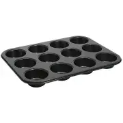 12 Cup Muffin Pan, Non-stick, 3oz, Carbon Steel (12 Each)