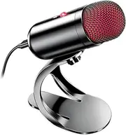 LIANGSTAR USB Computer Microphone, Podcast Mic Desktop with Mute Button for Recording Streaming, Color Change, Omnidirectional Condenser, Plug and Play with Stand for PC, Laptop, Mac, YouTube