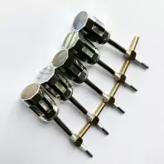 5x 4/4 Cello Silver Button 8 Sides Abalone Inlaid Screw Eyelet All New