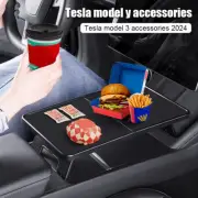 For Tesla Model Y 3 Center Console Foldable Food Eating Table Laptop Desk Tray