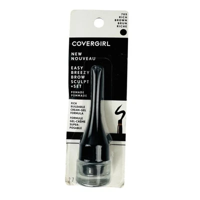 Covergirl Easy Breezy Brow Sculpt Set Cream Gel Formula 705 Rich Brown