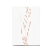 Minimal Waves Line Abstract Wall Art #3