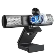 Webcam with Microphone and Speaker 1080P Web Camera for Desktop Computer Lap...
