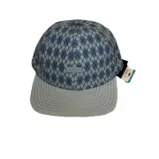 NWT ~ MELIN "The Legend " HYDRO SNAPBACK BLUE ARGYLE Links Collection Golf Hat