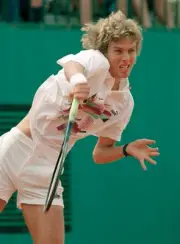 Jaime Oncins of Brazil at the French Open Tennis Championships at - Old Photo