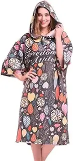 SHTFFW Thick Hooded Beach Towel Changing Robe. Surf Poncho for Easy Change in Public. Quick Dry Microfiber Towelling for The Beach, Pool, Lake, Water Park