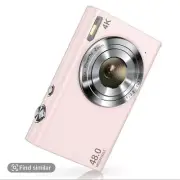 48MP 4K Digital Portable Camera for Summer, Portable 16X Zoom Digital