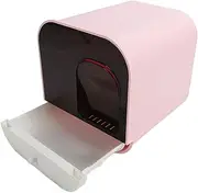 Cat Litter Box, Automatic Cat Litter Box for Multiple Cats 16.34x16.34x13.39in (Pink)